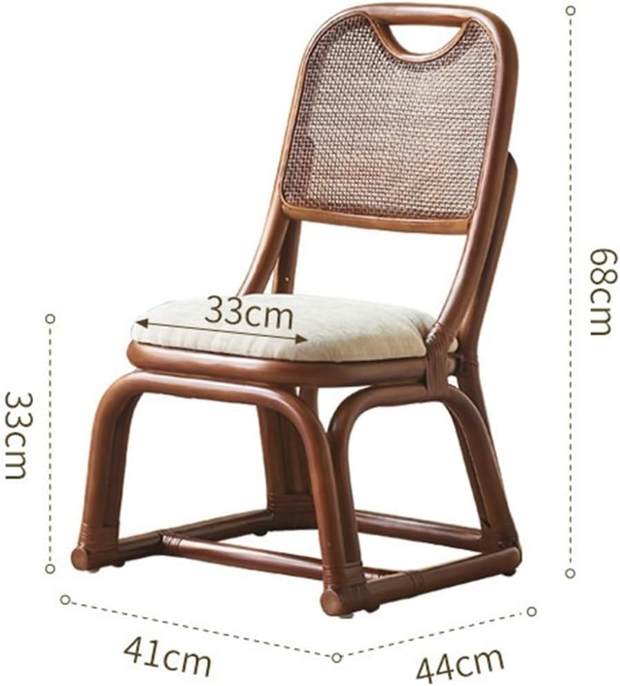 ヴィンテージ　チェア ラタン ダイニングルーム チェア 家庭用椅子 植物 籐 籐 籐 椅子 本棚